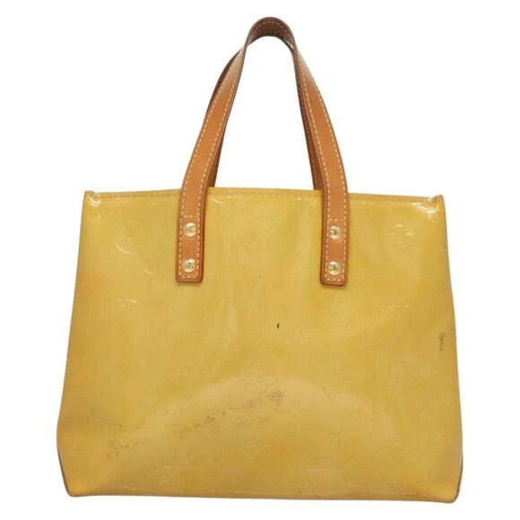 LOUIS VUITTON Monogram Vernis Reade PM Hand Bag Beige M91334 LV Auth ti3294 - Picture 2 of 16
